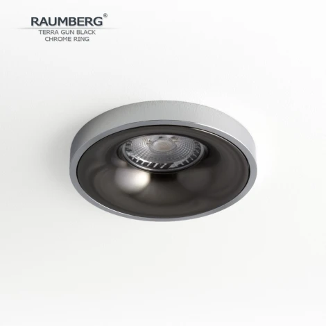 Встраиваемый светильник Raumberg TerraGBk\Ch Gun Black\Chrome