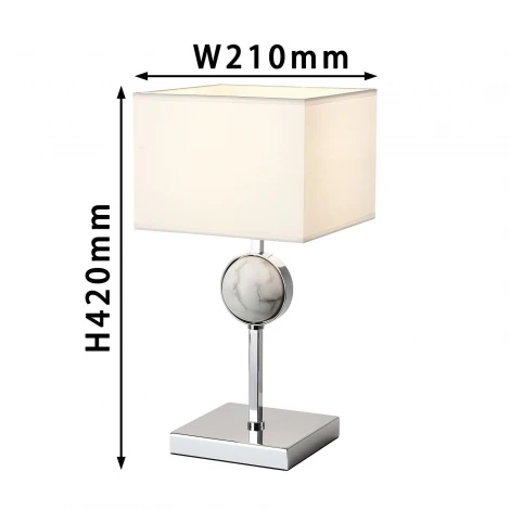 Интерьерная настольная лампа Favourite Diva 2821-1T (220V, куб)