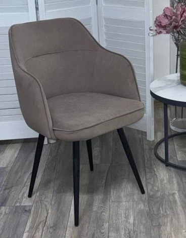 Стул ЛОРИС 360 град. поворот. цвет B5 Капучино, велюр / черный каркас M-City 64739