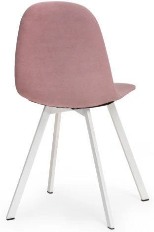 Стул Woodville на металлокаркасе Агот пыльно-розовый / белый 464861