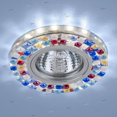 Встраиваемый точечный светильник Elektrostandard 2194-2195 2195 MR16 SL/MLT зеркальный/мульти