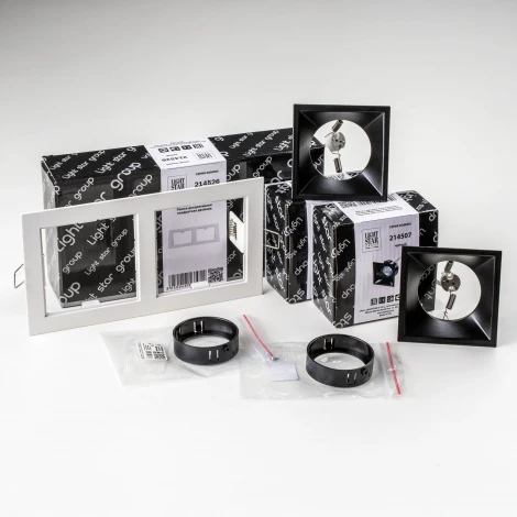 Встраиваемый светильник под LED модуль/ламп МR16 Lightstar Domino D5260707BMOD (220V)