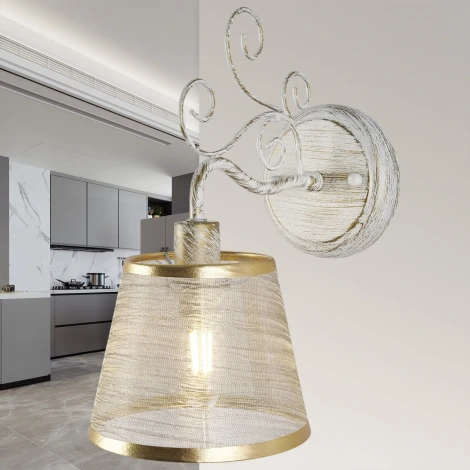 Бра Arte Milano AM341120 341120/1W WT+G (220V)