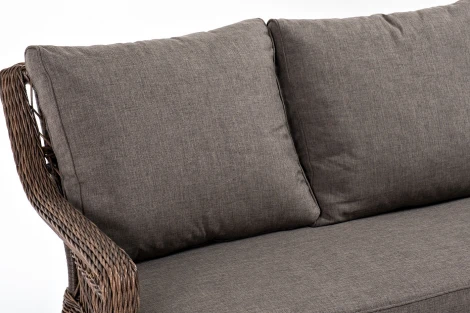 "Гранд Латте" диван трехместный из искусственного ротанга, цвет коричневый 4SIS арт.УТ-00002848