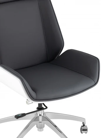 Кресло руководителя TopChairs Crown SN серо-голубой