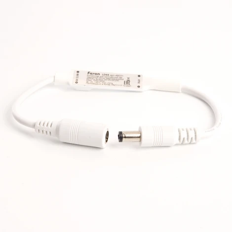 Контроллер для одноцветной светодиодной ленты мини с П/У белый, 12-24V, LD65 Feron 48031