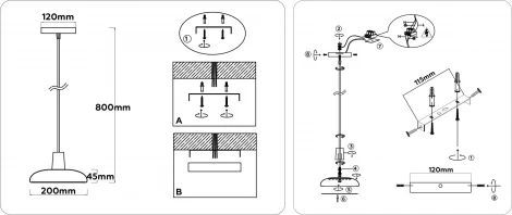 Подвесной светильник светодиодный с регулировкой цветовой температуры Ambrella COMFORT FL4838