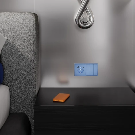 Клавиши для выключателя/переключателя трехклавишного (деним) Voltum S70 VLS000515