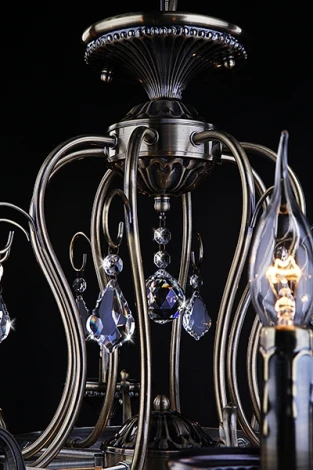 Подвесная люстра Eurosvet 22585 22585/8+3 античная бронза