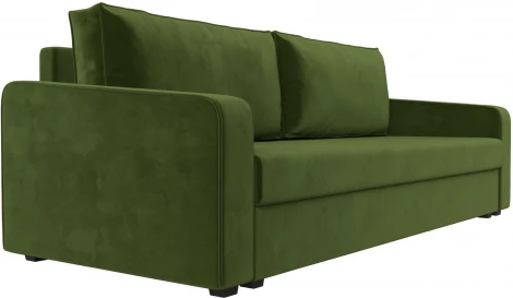 Диван прямой Лига-009 (Зеленый/Микровельвет) Лига Диванов арт.118051