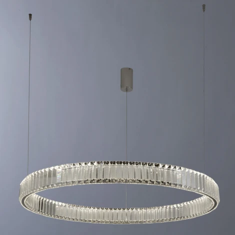 Подвесной светильник Divinare Renata 1135/02 SP-48 (LED, 220V, хрусталь, на тросе, кольцо)