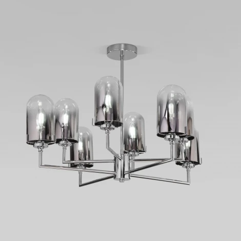 Потолочная люстра на штанге Eurosvet Pluto 60156/8 хром (220V)