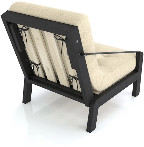 Кресло Arsko Локи венге бежевая рогожка