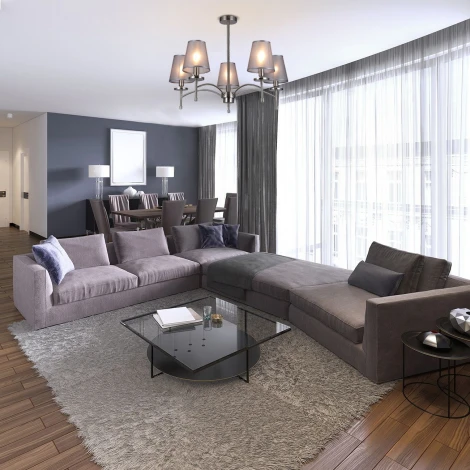 Потолочная люстра на штанге Escada Faith 694/5PL Nickel (220V)