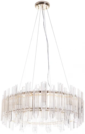 Подвесная люстра Arte Lamp Jastin A2848SP-8GO (220V, хрусталь, на тросе, круглые)