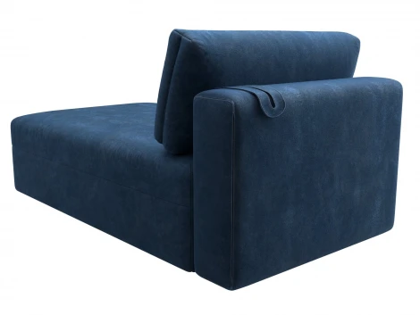 Модуль канапе Лига-060 НПБ (ЛДСП,Брус,Фанера,Велюр/Синий) Лига Диванов 129567
