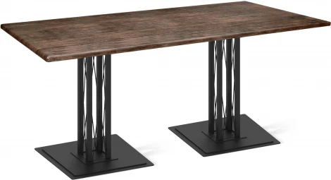 Стол Sheffilton SHT-TU6-BS1/120/80 МДФ черный муар/палисандр