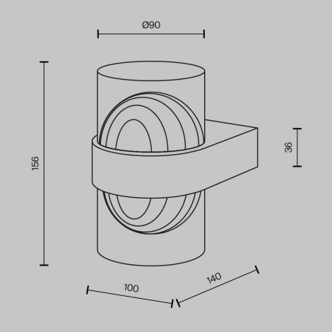 Настенный светильник светодиодный Maytoni Sacramento MOD480WL-L10BS3K