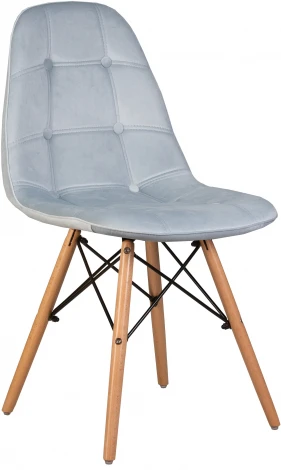 Стул обеденный BENNET (ножки светлый бук, пудрово-голубой велюр (HLR-15))