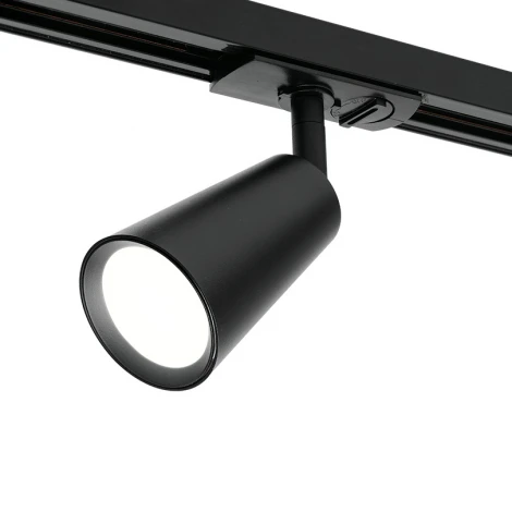 Трековый светильник однофазный Wolta WTL-GU10/11B под лампу GU10 Черный CONO