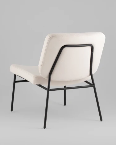 Кресло Stool Group Эбигейл велюр молочный УТ000041984