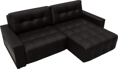 Диван угловой с полками Лига-053 НПБ Лига Диванов (Экокожа) арт.128942