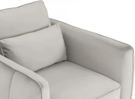 Кресло Amsterdam ОГОГО (арт.342697), (Ткань/Белый)