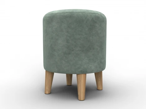 Пуф 002 (ДСП,Фанера/Дерево/Велюр/Зеленый) Лига Диванов 132492