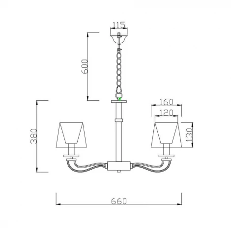 Подвесная люстра Vele Luce Olimpia VL1764L05