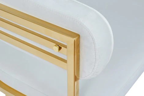 Стул велюр светло-серый/золото 60*55*73см Garda Decor арт.GY-8504STUL-SVSER