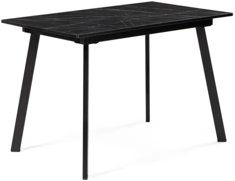 Деревянный стол Woodville Агни 110(140)х68х76 файерстоун / черный матовый 528557