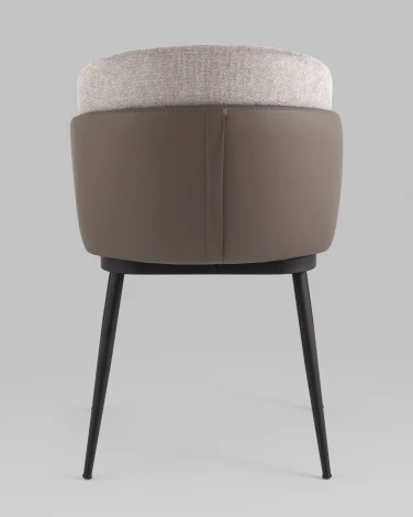 Стул Пенелопа рогожка серый с серой экокожей 2 шт. Stool Group арт.УТ000041044