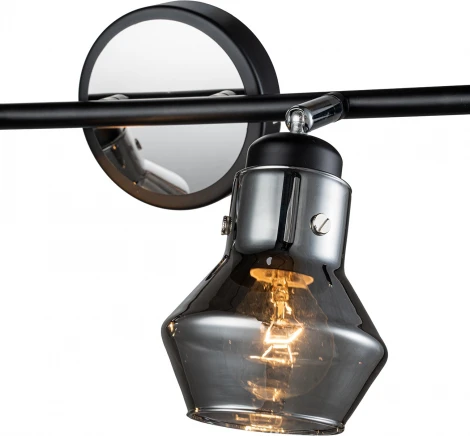 Спот Escada Carlo 593/2A 2x40Вт E14, металл, чёрный/хром