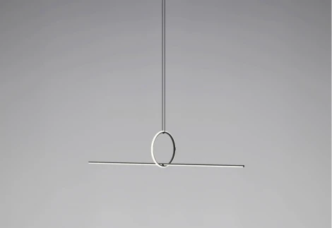 Подвесной светильник iLedex Zoom 10339P/A2-35W-3000K BK-WH (220V, на проводе, кольцо)