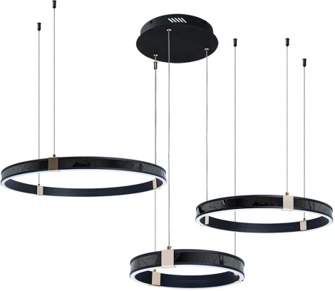 Подвесной светильник Arte Lamp Shine A2222SP-3BK (регулировка яркости, LED, 220V, пульт управления, на тросе)