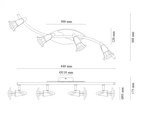 Спот Globo LORD 5434-4