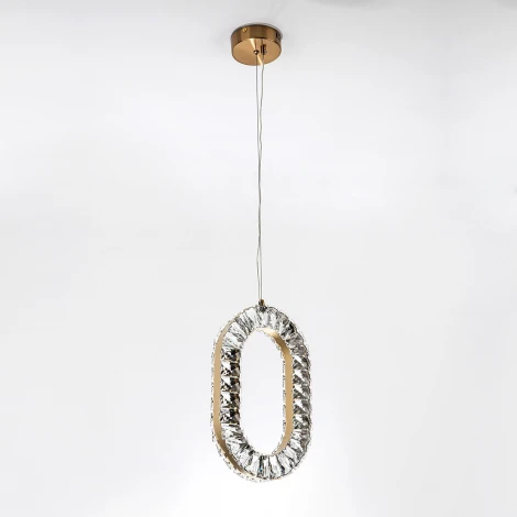 Подвесной светильник светодиодный хрустальный с регулировкой цветовой температуры Modelux MODELUX ML.9040.370 BS