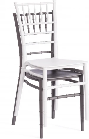 Стул CHAVARI (mod. 101) / 1 шт. в упаковке (Пластик /Серый)