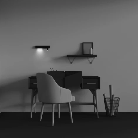 Настенный светильник со спотом Maytoni Comodo C031WL-L8B3K1