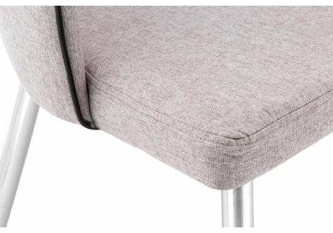 Обеденный стул на металлокаркасе Woodville Benza beige fabric 11196