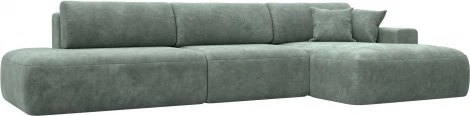 Диван угловой Лига-036 НПБ Модерн Лонг правый угол Лига Диванов (Велюр) арт.127746