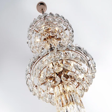 Подвесная люстра хрустальная Modelux MODELUX ML.8861.39P GD