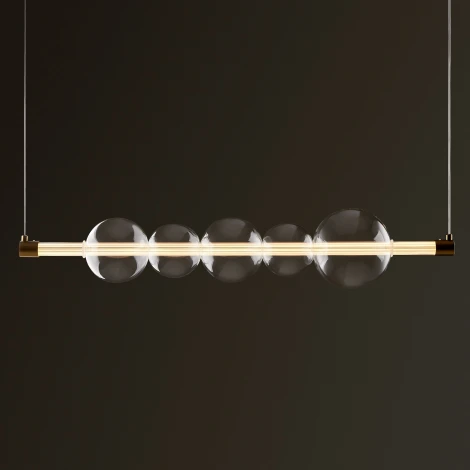 Подвесной светильник Freya Glaze FR5396PL-L11BS (LED, 220V, на тросе, шарики)