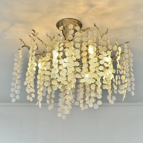 Потолочная люстра на штанге в форме ветки Cloyd Haoma 11109 (220V, ветки)