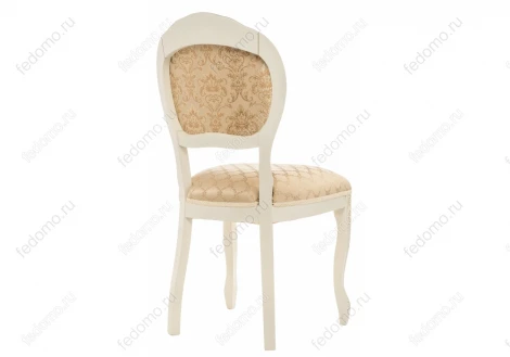Деревянный стул Woodville Лауро патина золото / бежевый тесьма 11 371810