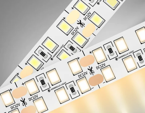 Светодиодная лента двухрядная Ambrella Illumination GS1701 2835 240Led 24W/m 12V IP20 3000K 5m