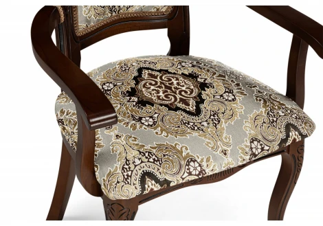 Обеденный стул Woodville Bronte муса чёрная вишня / патина