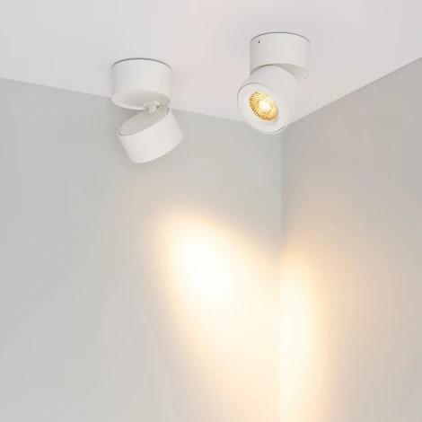 Спот светодиодный SP-POINT-SURFACE-R85-12W Warm3200-MIX (WH, 36 deg, 230V) (Arlight, IP20 Металл) 058616