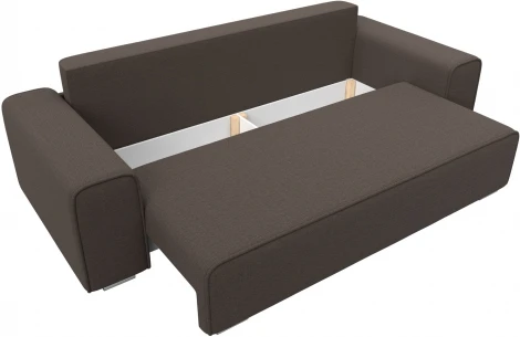 Диван прямой Лига-029 (Коричневый/Рогожка) Лига Диванов арт.122652