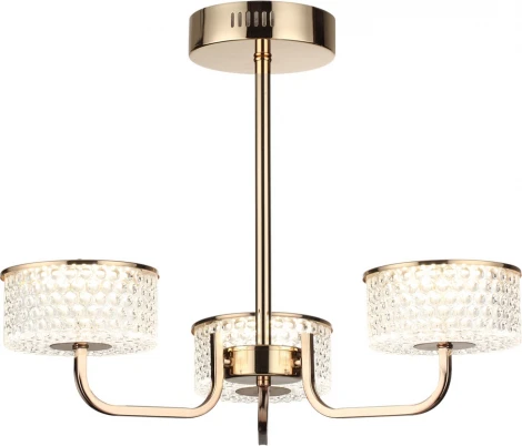 Потолочная люстра на штанге Lumion Venice 6579/40CL золото/прозрачный/металл/пластик LED 40W 220V